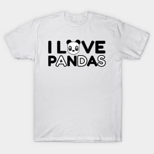 I Love Pandas Forever T-Shirt